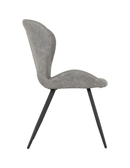 Quebec Dining Chair - Grey PU | Murphy Furniture