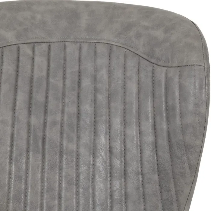 Quebec Dining Chair - Grey PU | Murphy Furniture