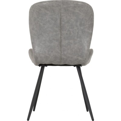 Quebec Dining Chair - Grey PU | Murphy Furniture