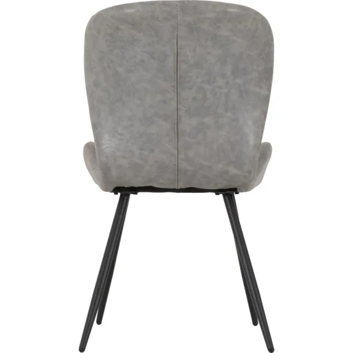 Quebec Dining Chair - Grey PU | Murphy Furniture