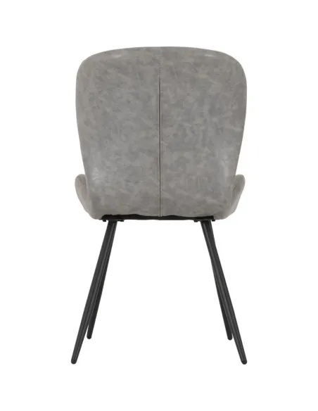 Quebec Dining Chair - Grey PU | Murphy Furniture