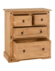 Corona 2+2 Drawer Chest - Distressed Wax | Murphy Furniture 2