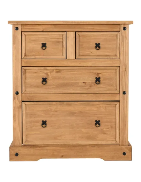 Corona 2+2 Drawer Chest - Distressed Wax | Murphy Furniture