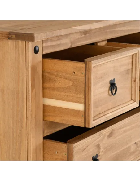 Corona 2+2 Drawer Chest - Distressed Wax | Murphy Furniture