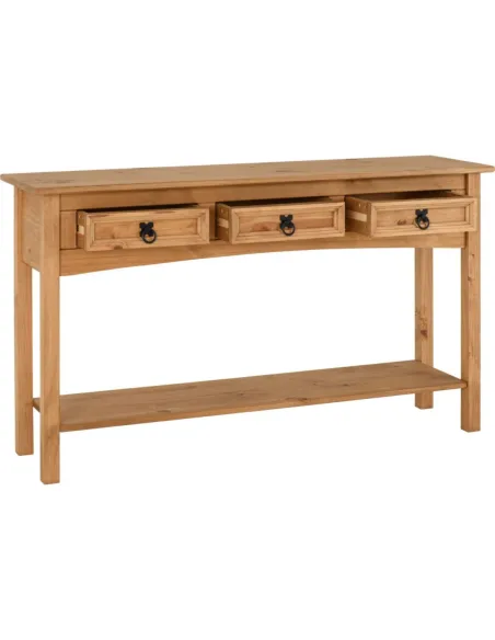 Corona 3 Drawer Console Table With Shelf | Murphy Furniture