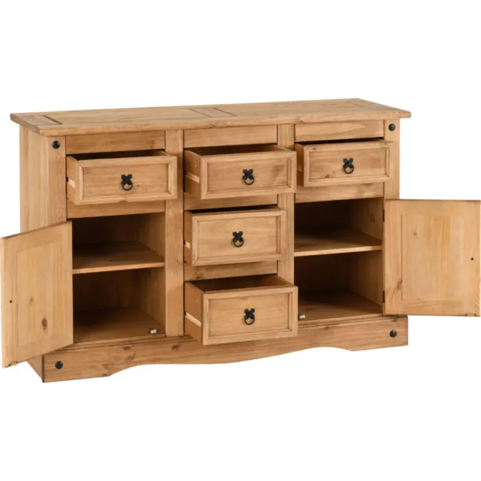 Corona 2 Door 5 Drawer Sideboard - Distr | Murphy Furniture
