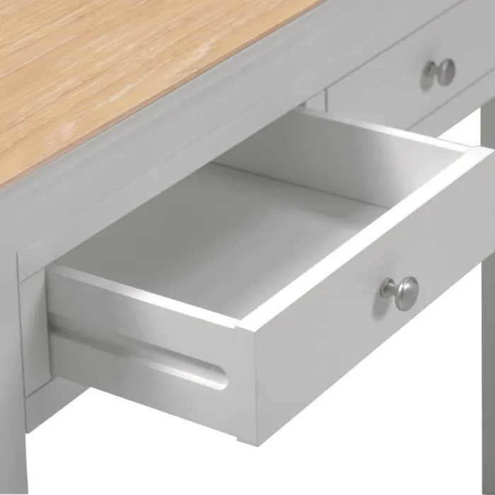 Bordeaux Console Table - Pebble Grey/Oak | Murphy Furniture