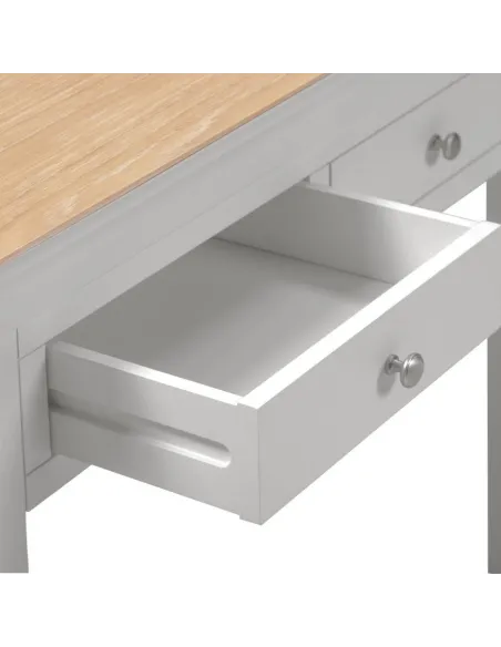 Bordeaux Console Table - Pebble Grey/Oak | Murphy Furniture