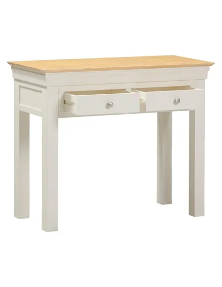 Bordeaux Console Table - Ivory/Oak | Murphy Furniture
