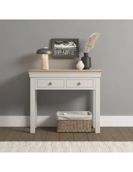 Bordeaux Console Table - Ivory/Oak | Murphy Furniture