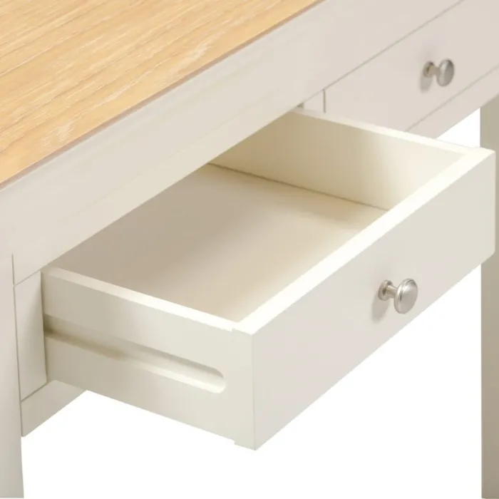 Bordeaux Console Table - Ivory/Oak | Murphy Furniture