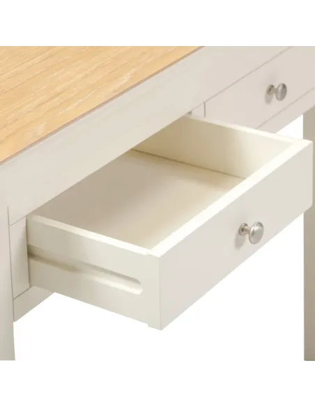Bordeaux Console Table - Ivory/Oak | Murphy Furniture