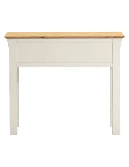 Bordeaux Console Table - Ivory/Oak | Murphy Furniture