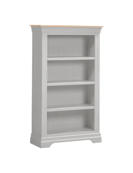 Bordeaux Bookcase - Pebble Grey/Oak | Murphy Furniture