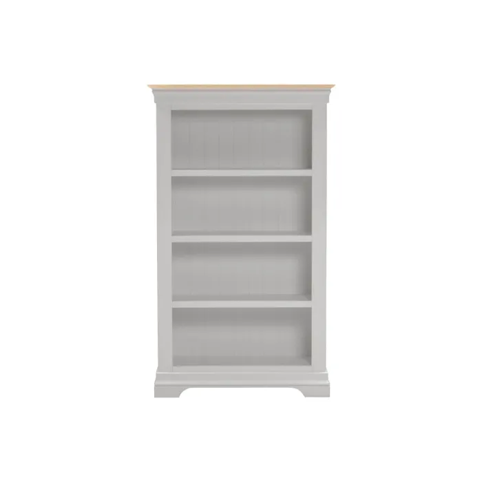 Bordeaux Bookcase - Pebble Grey/Oak | Murphy Furniture