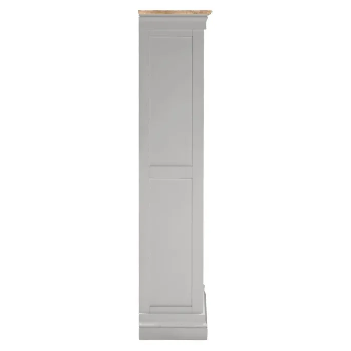 Bordeaux Bookcase - Pebble Grey/Oak | Murphy Furniture