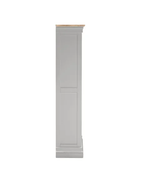 Bordeaux Bookcase - Pebble Grey/Oak | Murphy Furniture