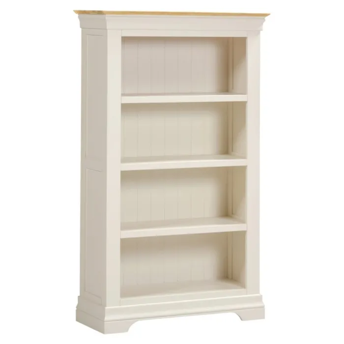 Bordeaux Bookcase - Ivory/Oak | Murphy Furniture
