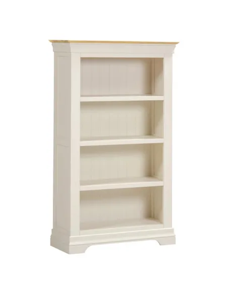 Bordeaux Bookcase - Ivory/Oak | Murphy Furniture