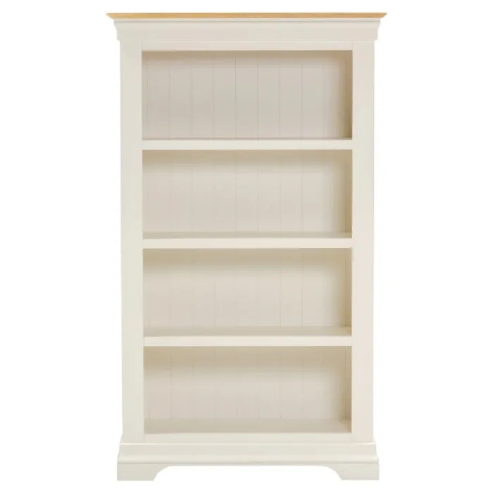 Bordeaux Bookcase - Ivory/Oak | Murphy Furniture