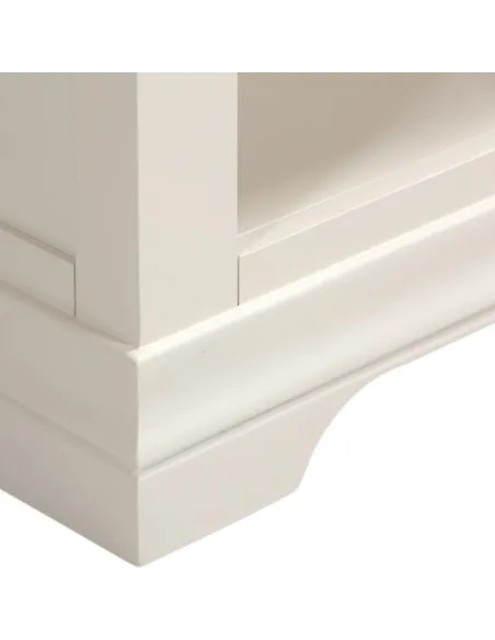 Bordeaux Bookcase - Ivory/Oak | Murphy Furniture