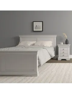 Bordeaux 5ft High End Bed - Ivory | Murphy Furniture