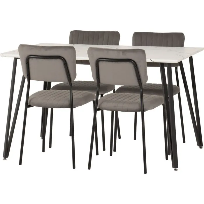 Marlow Dining Set With Sheldon Chairs - | Murphy Furniture