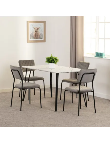 Marlow Dining Set With Sheldon Chairs - | Murphy Furniture