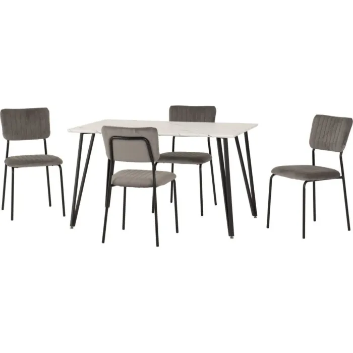 Marlow Dining Set With Sheldon Chairs - | Murphy Furniture