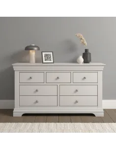 Bordeaux 3+2 Drawer Chest - Ivory | Murphy Furniture