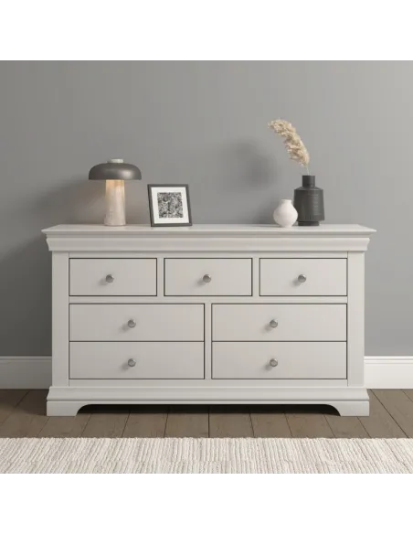 Bordeaux 3+2 Drawer Chest - Ivory | Murphy Furniture