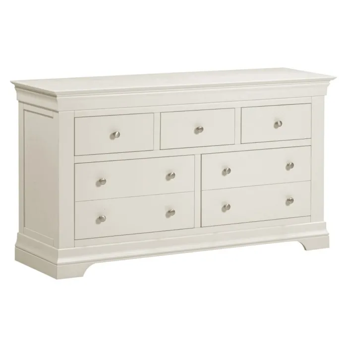 Bordeaux 3+2 Drawer Chest - Ivory | Murphy Furniture