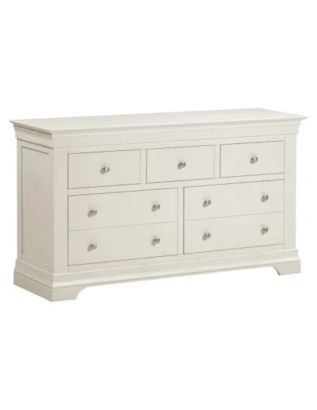 Bordeaux 3+2 Drawer Chest - Ivory | Murphy Furniture