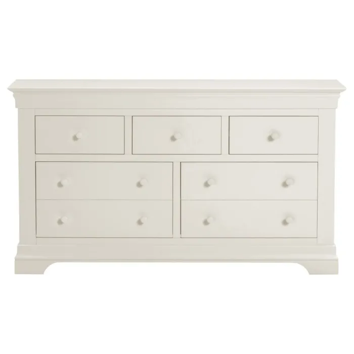 Bordeaux 3+2 Drawer Chest - Ivory | Murphy Furniture