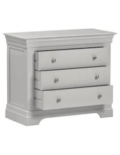 Bordeaux 3 Drawer Chest - Pebble Grey | Murphy Furniture 2