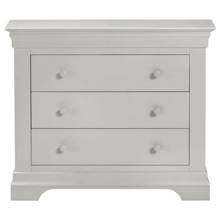 Bordeaux 3 Drawer Chest - Pebble Grey | Murphy Furniture