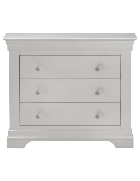 Bordeaux 3 Drawer Chest - Pebble Grey | Murphy Furniture
