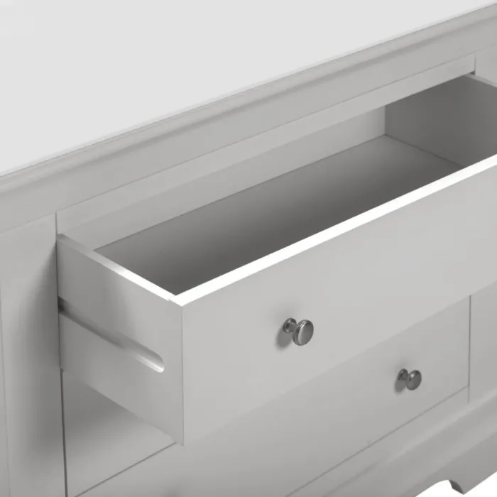 Bordeaux 3 Drawer Chest - Pebble Grey | Murphy Furniture