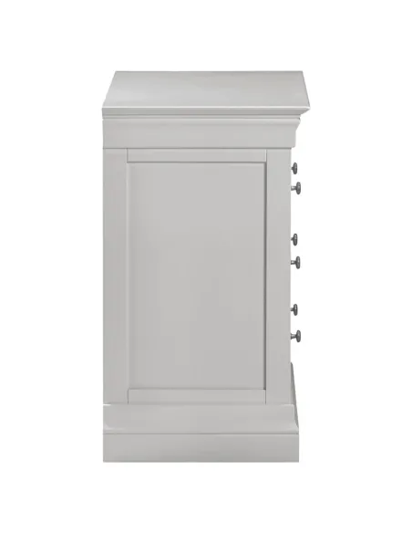 Bordeaux 3 Drawer Chest - Pebble Grey | Murphy Furniture