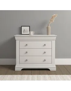 Bordeaux 3 Drawer Chest - Ivory | Murphy Furniture