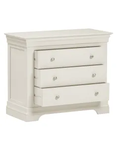 Bordeaux 3 Drawer Chest - Ivory | Murphy Furniture 2