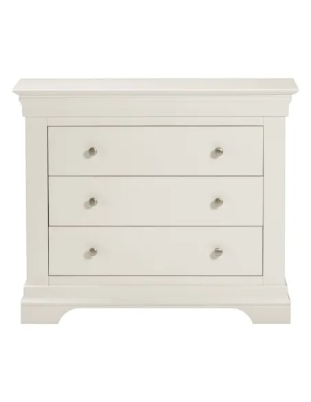 Bordeaux 3 Drawer Chest - Ivory | Murphy Furniture