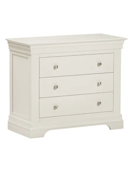 Bordeaux 3 Drawer Chest - Ivory | Murphy Furniture