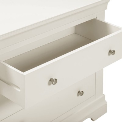 Bordeaux 3 Drawer Chest - Ivory | Murphy Furniture
