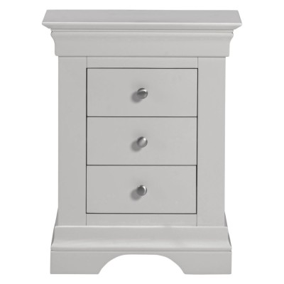Bordeaux 3 Drawer Bedside Locker - Pebbl | Murphy Furniture