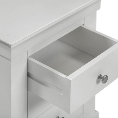 Bordeaux 3 Drawer Bedside Locker - Pebbl | Murphy Furniture