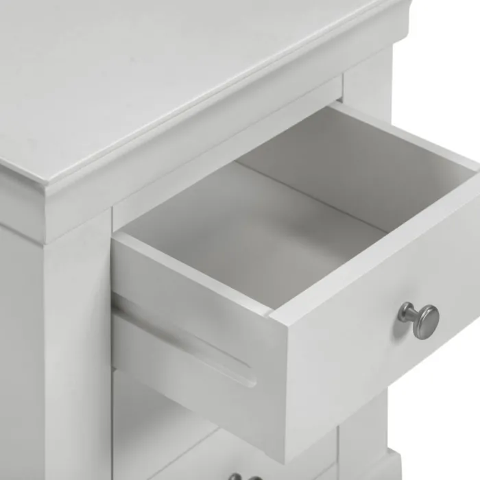 Bordeaux 3 Drawer Bedside Locker - Pebbl | Murphy Furniture