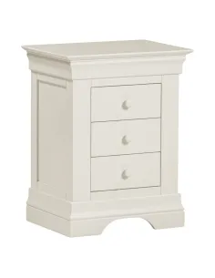 Bordeaux 3 Drawer Bedside Locker - Ivory | Murphy Furniture 2