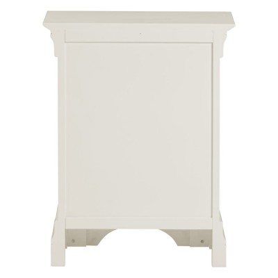 Bordeaux 3 Drawer Bedside Locker - Ivory | Murphy Furniture
