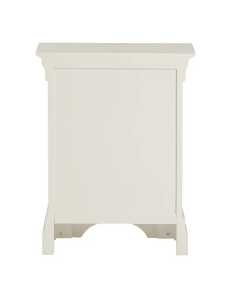 Bordeaux 3 Drawer Bedside Locker - Ivory | Murphy Furniture